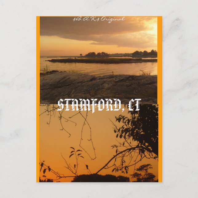 Stamford, CT Postkarte (Vorderseite)