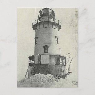Stamford Harbour Ledge Lighthouse Postkarte
