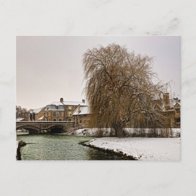 Stamford im Winter Postkarte (Vorderseite)
