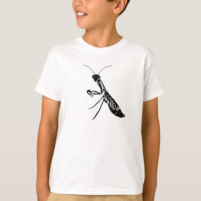 Stamm Beten Mantis Kinder T - Shirt (Vorderseite)
