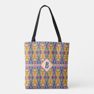 Stamm Boho Lila, grün, gelb und orange