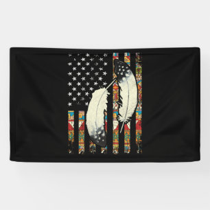 Stamm-Feather-Stolz der amerikanischen Flagge Banner