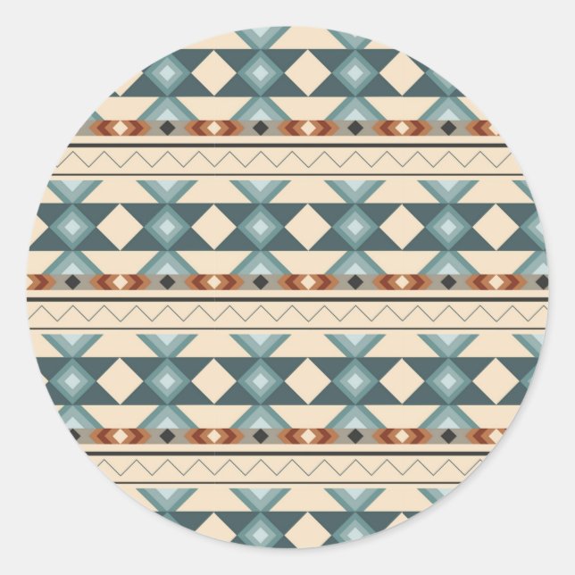 Stamm, Indianeramerikaner, ewiges Leben Runder Aufkleber (Vorderseite)