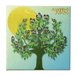 Stamm-IsraelAsher der Judaika-12 Fliese