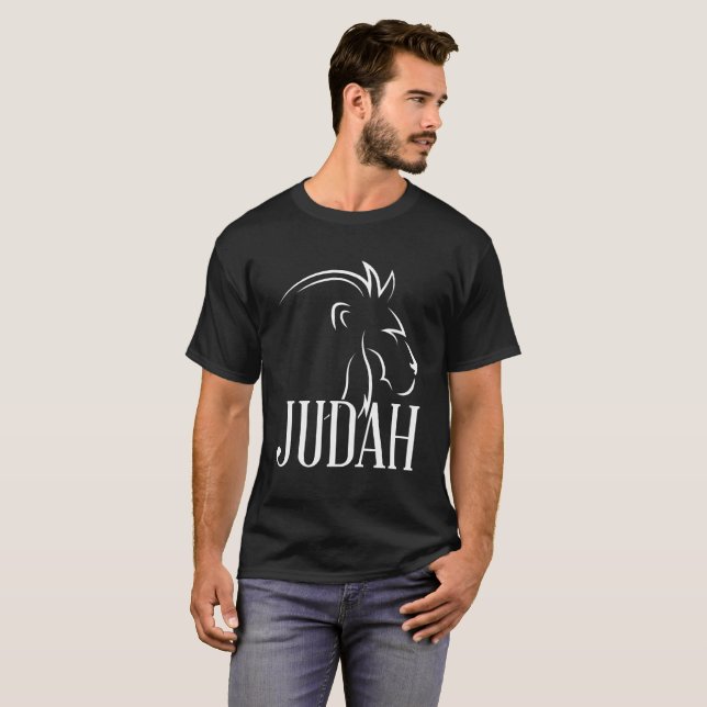 Stamm Judah Lion Messianic Yahshua T-Shirt (Vorne ganz)