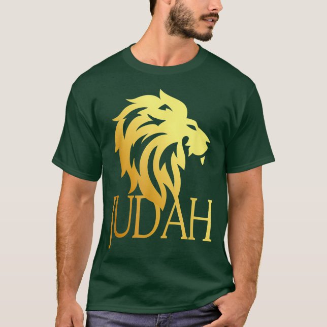Stamm Judah Lion Messianic Yahshua T-Shirt (Vorderseite)