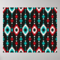 Stamm nahtlos buntes geometrisches Muster. ethnisc