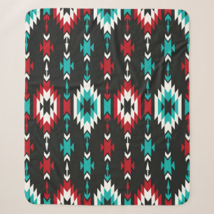 Stamm nahtlos buntes geometrisches Muster. ethnisc Sherpadecke