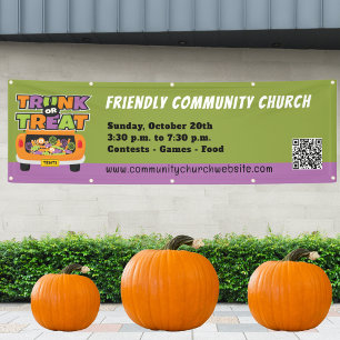 Stamm oder Behandle Halloween-Banner Banner
