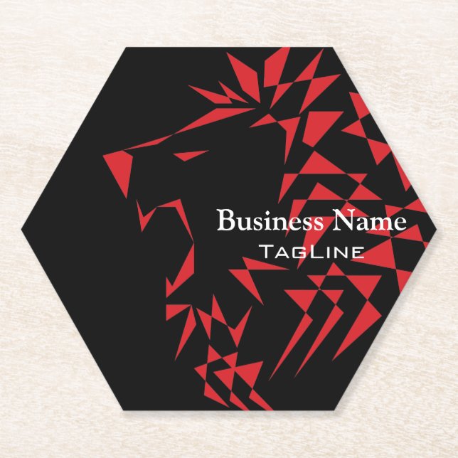 Stamm Roar Lion Solid Paper Untersetzer (Vorderseite)