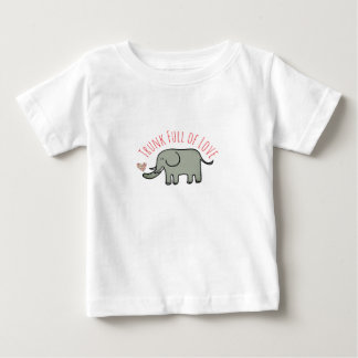 Stamm voller Liebe Süßer Elefant Doodle Baby T-shirt