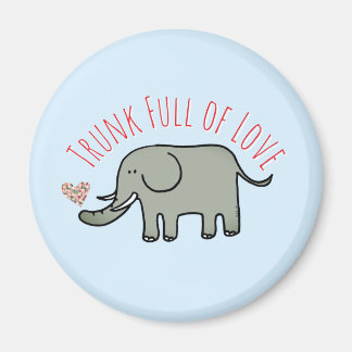 Stamm voller Liebe Süßer Elefant Doodle Magnet