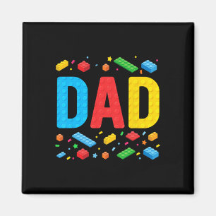 Stammbauer Gebäude Bricks Blocks Family Fathe Magnet