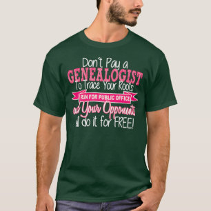 Stammbaum der Funny Genealogie T-Shirt