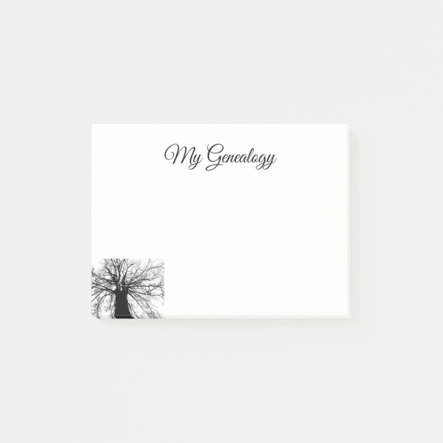 Stammbaum Post-it Klebezettel (Vorderseite)