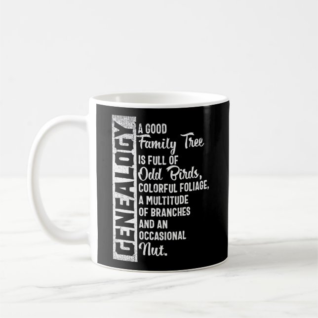 Stammbaumgenealogie für Genealoge Kaffeetasse (Links)