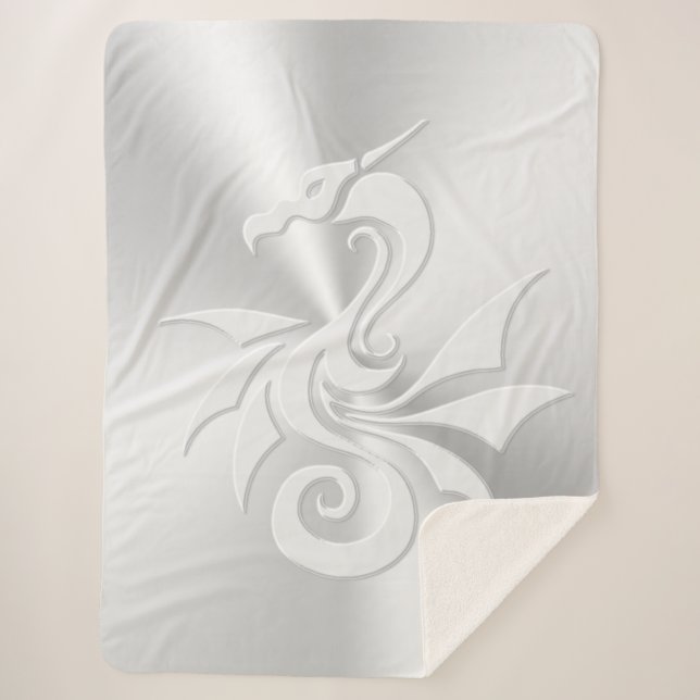 Stammdrache mit Embossed-Effekt Sherpadecke (Vorderseite)
