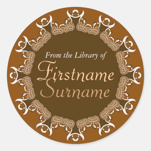 Stammecoffee Lace Hörer Buchzeichen Sticker (Vorderseite)