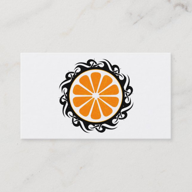 Stammeorange Visitenkarte (Vorderseite)