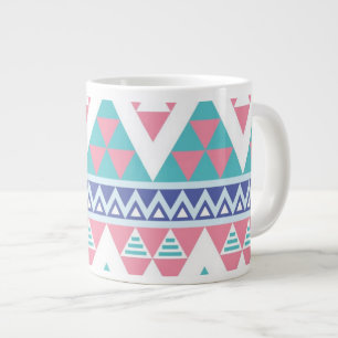 Stammes- Aztec-Farbmuster Jumbo-Tasse
