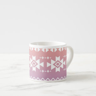 Stammes- Aztec-Ombre-Muster Espressotasse