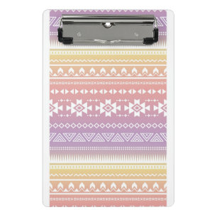 Stammes- Aztec-Ombre-Muster Mini Klemmbrett