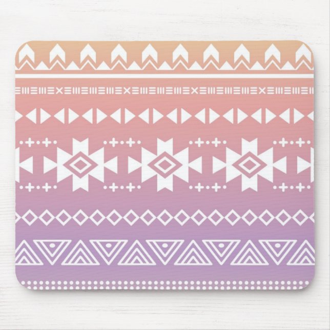 Stammes- Aztec-Ombre-Muster Mousepad (Vorne)