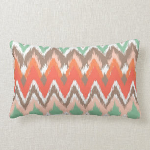 Stammes- aztekischer Zickzack Zickzack stripes Lendenkissen