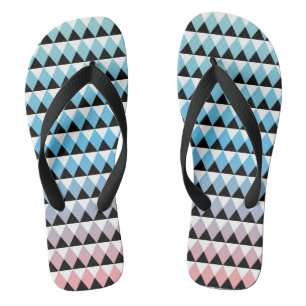 Stammes- aztekisches Ombre Muster Flip Flops