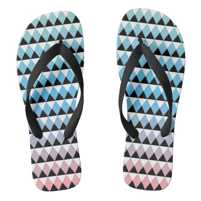 Stammes- aztekisches Ombre Muster Flip Flops (Fußbett)