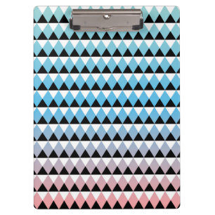 Stammes- aztekisches Ombre Muster Klemmbrett