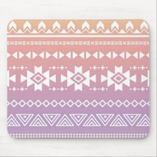 Stammes- aztekisches ombre Muster Mousepad