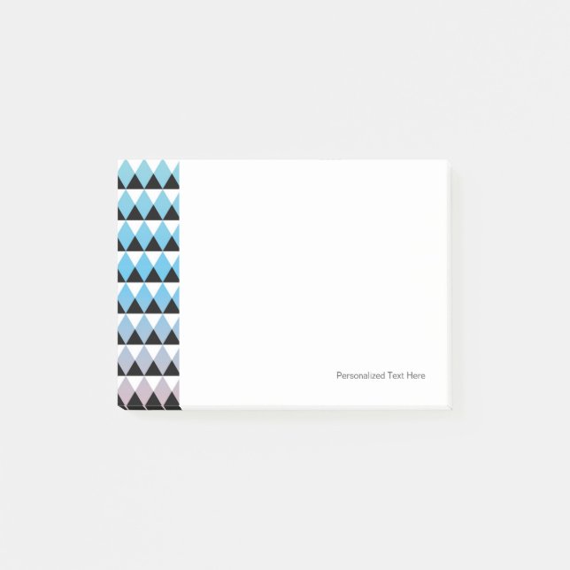 Stammes- aztekisches Ombre Muster Post-it Klebezettel (Vorderseite)