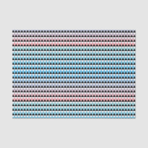 Stammes- aztekisches Ombre Muster Seidenpapier