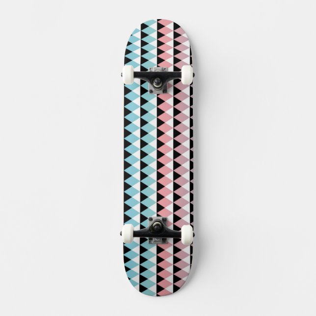 Stammes- aztekisches Ombre Muster Skateboard (Vorderseite)