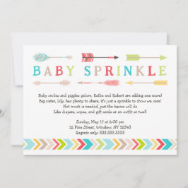 Stammes- Baby besprühen neutrale Geschlechtsdusche Einladung