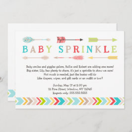 Stammes- Baby besprühen neutrale Geschlechtsdusche Einladung