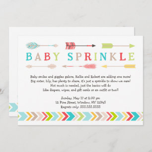 Stammes- Baby besprühen neutrale Geschlechtsdusche Einladung