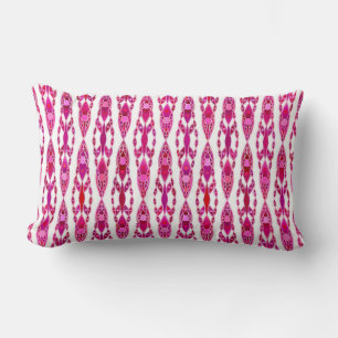 Stammes Batik - Burgund und Fuchsia Rosa Lendenkissen