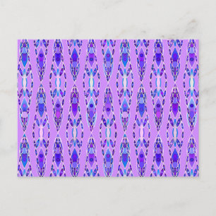 Stammes-Batik - Lavendel, Blau und Violett Postkarte