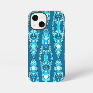 Stammes-Batik - Ozeanblau und Aqua iPhone Hülle