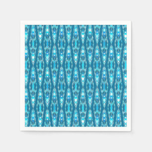 Stammes-Batik - Ozeanblau und Aqua Serviette