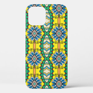 Stammes Blumenmuster, verziert, von Hand gezeichne Case-Mate iPhone Hülle