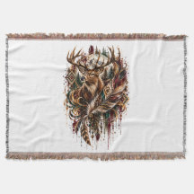 Stammes Boho Hirsch, Träumend von Hirschen