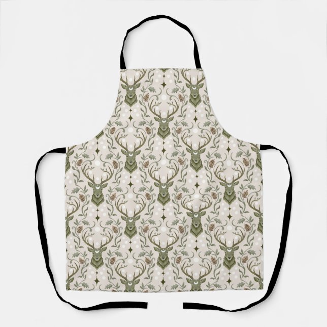 Stammes Boho Hirsch, Träumend von Hirschen Schürze (Vorderseite)