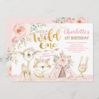 Stammes- Boho Waldtier-wilder 1. Geburtstag