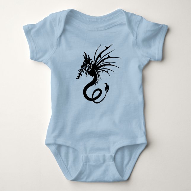 Stammes- Drache Baby Strampler (Vorderseite)