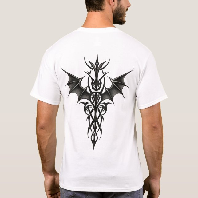 Stammes-Drachen-Totem T-Shirt (Rückseite)