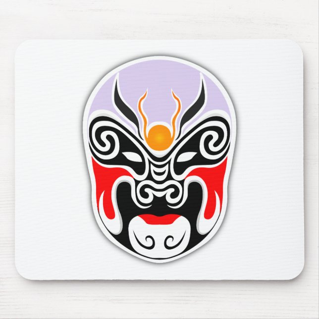 Stammes-Drachenmaske Mousepad (Vorne)