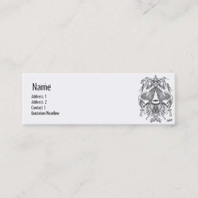 Stammes- - dünn mini visitenkarte (Vorderseite)